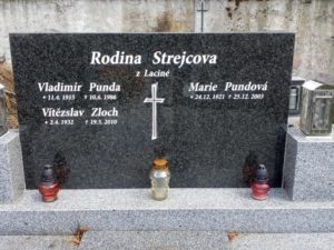pomínk na hrobu